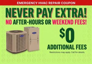 Emergency HVAC Services Coupon - No Extra Fees