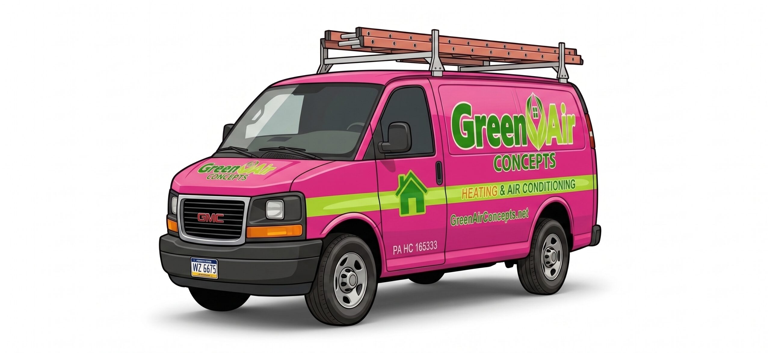 Green Air Concepts Cartoon Service Truck