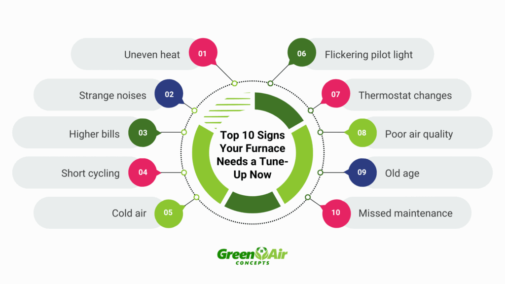 Greenair Top 10 Signs Your Furnace Needs a Tune-Up Now