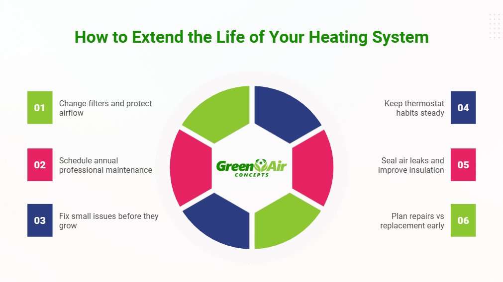 The Complete Guide to Extending the Life of Your Heating System Infographic