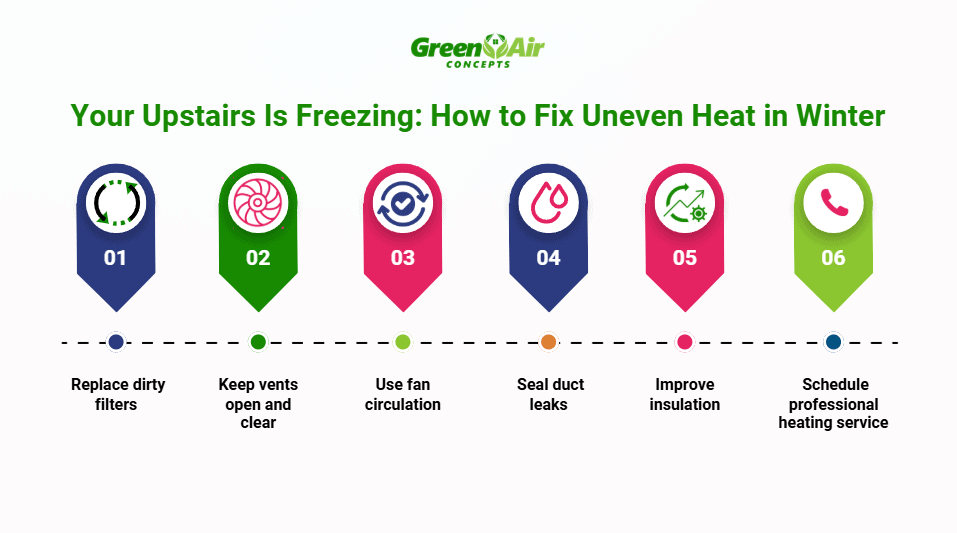 Heater tune-up tips to fix uneven heat and warm up your upstairs this winter
