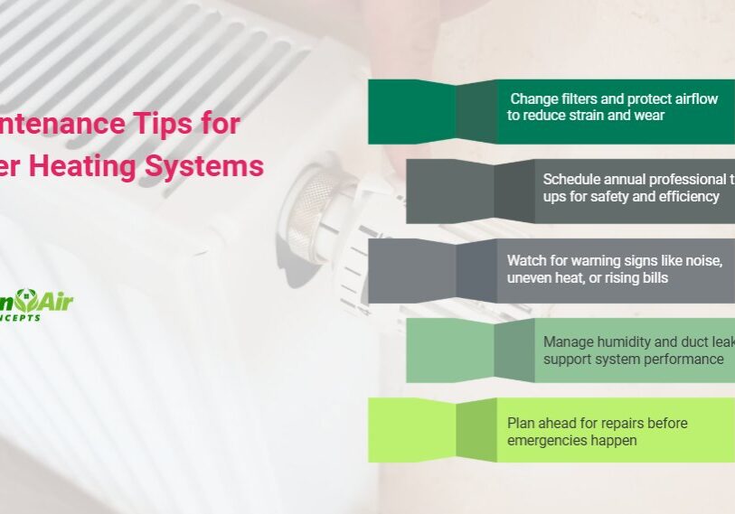 Maintenance Tips for Older Heating Systems That Still Work Infographic